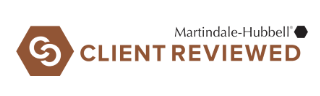 Martindale-Hubble Client Reviewed award badge